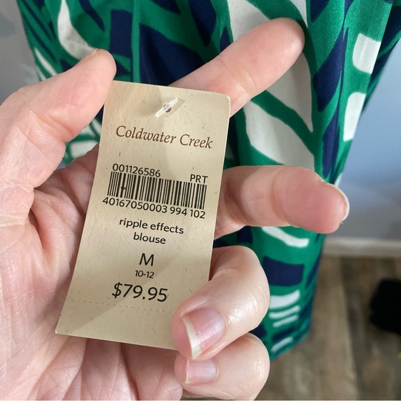 Coldwater Creek Ripple Effects Blouse - Picture 6 of 9